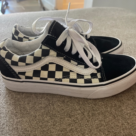Vans Shoes - Old Skool black/white primary checker vans